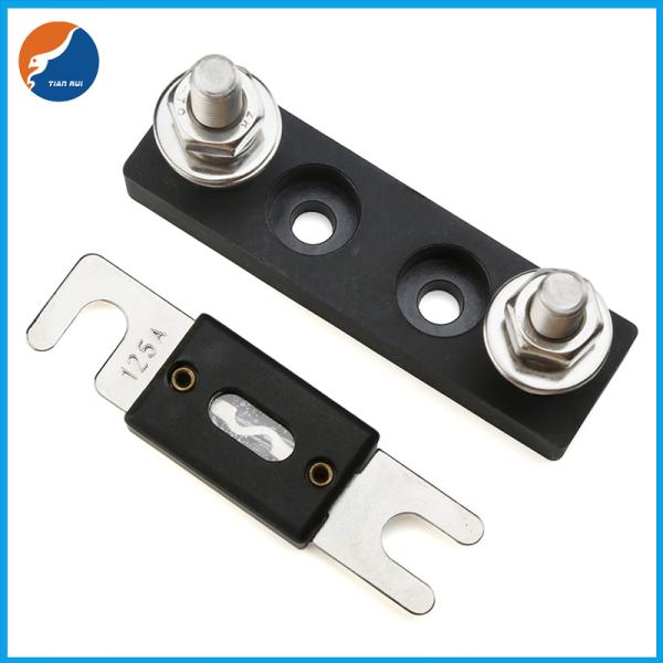 M8 Terminals Marine Car Audio ANL Fuse Holder For 40A-400A Bolt Down Fuses