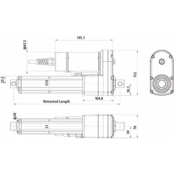 12V DC Mini Linear Actuator