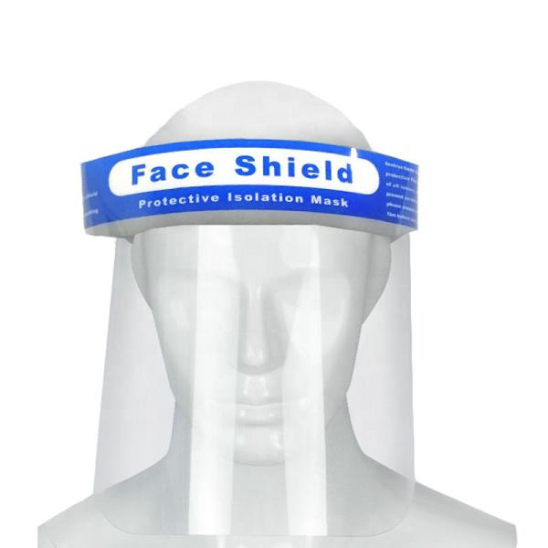 Reusable Safety Face Shield Eco Clear PET Full Cover CE Approved