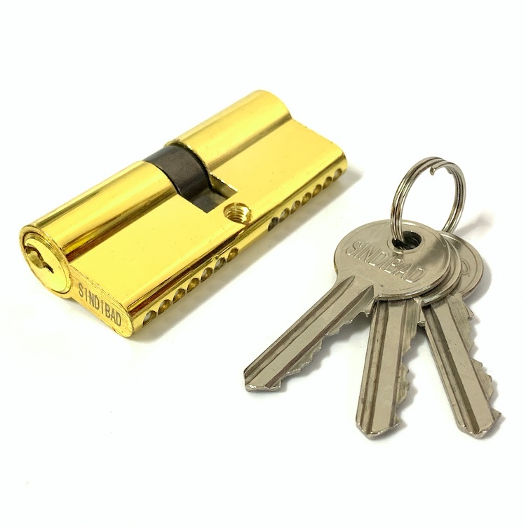 Double Open Zinc Cylinder Lock Euro Customized Barrel Locks 70mm