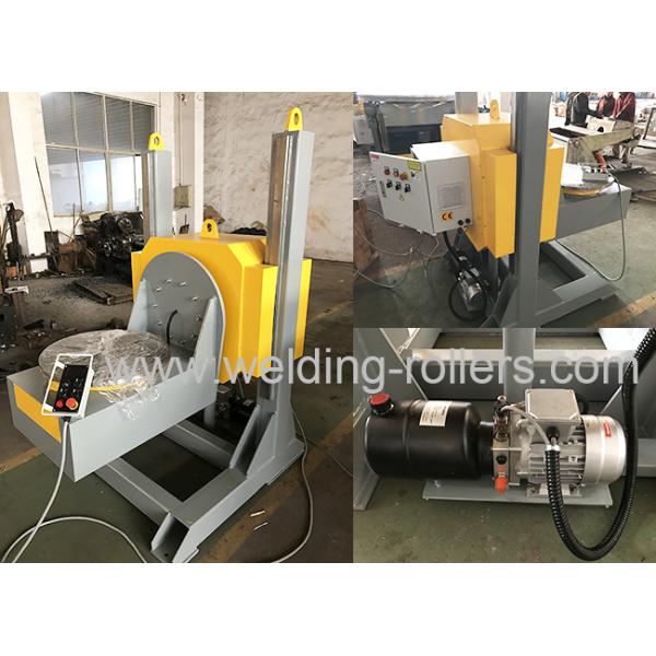Hydraulic Height Adjustment Tilting Welding Turn Table Positioner Load Capacity 3 Ton