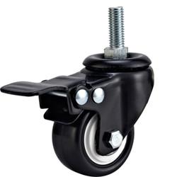 Buy cheap light duty 2 inch white PP caster with brake, 2.5&quot; swivel PP caster brake,3 inch PP castor, product