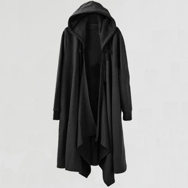 Eden Unisex Solid Winter Hoodie Comfortable Fit Windproof Breathable Spade Cloak Alleviate Anxiety