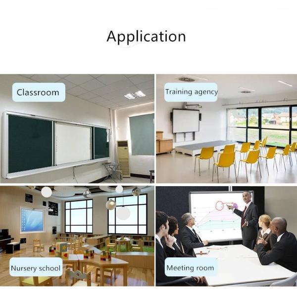 Infrared iBoard Interactive Whiteboard Side Bar Projection Boards With USB Connection Optional With projector camera mic speaker for primary secondary