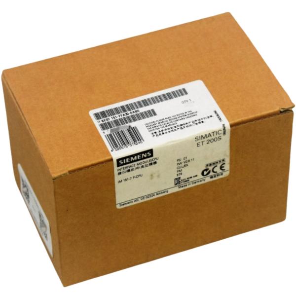 SIEMENS 6ES7151-7FA20-0AB0 SIMATIC DP, IM151-7 F-CPU FOR ET200S, 128 KB WORK