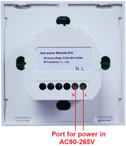 LED RGBW Controller 12V 288W With synchronization RF Wireless Full Touch Wall Panel 24V 576W for rgb led strip