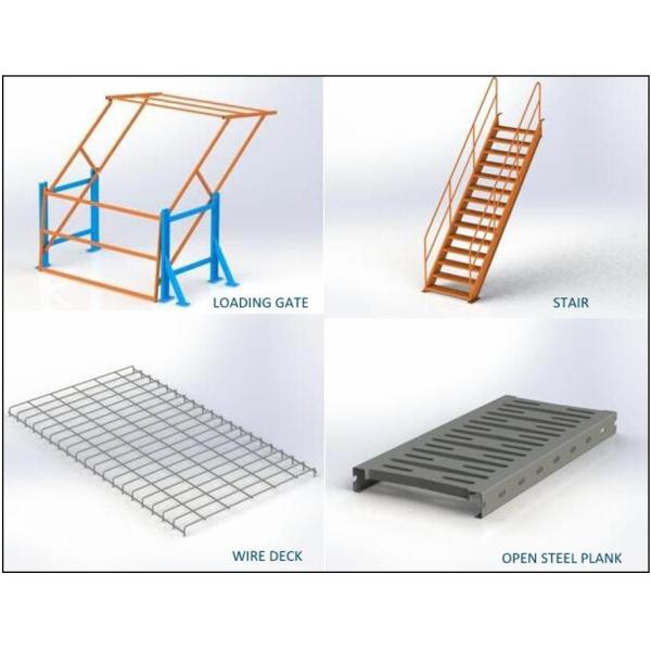 Custom steel mezzanine platform in industrial setting