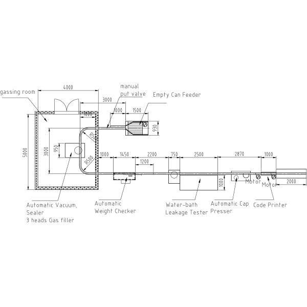Automatic Gas Cartridge Aerosol Can Filling Machine Line With Water Bath Leakage Tester
