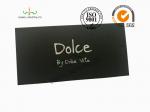 Fashion Design Garments Clothing Hang Tags , Black Color Hangtags And Labels
