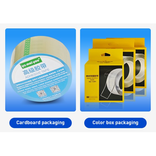 Custom Tearable BOPP Stationery Tape For School Homework Office Notes Mounting
