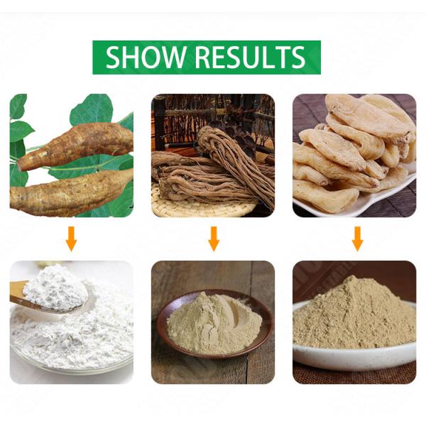 Cassava Food Grinding Machine For Dried Material Tapioca Flour Mills
