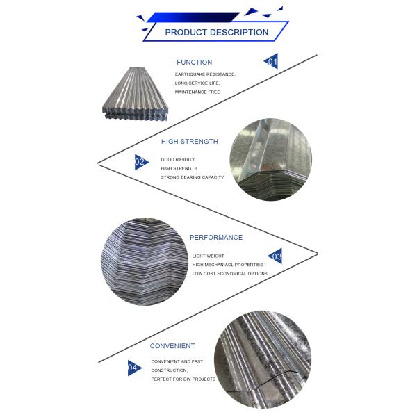 Zinc Galvanized Roofing Material Galvanized Iron Steel Roofing Building Material with BS EN GB AiSi ASTM DIN JIS Standard