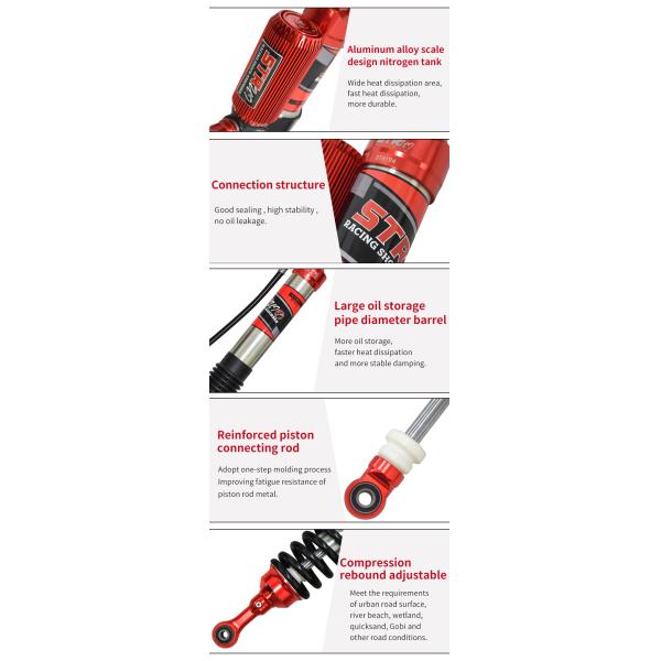BAW BJ40 OE Shock Absorber 24 Stage Compression Adjustable Shock Absorber
