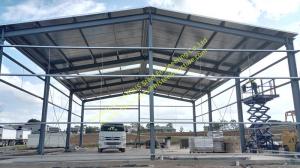 Buy cheap Prefab Galvanized Steel Shed Frame Workshop Structure Building Warehouse Hot Rolled product