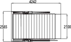 Automatic Elevated Hydraulic Parking System Two Post Car Parking Lift