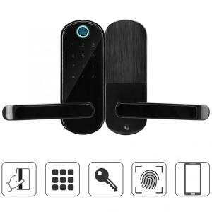 Buy cheap Access Control Fingerprint RFID Door Lock Emergency Battery Easy To Install product