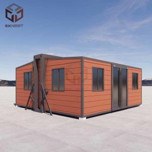 Buy cheap Q235B Steel Lightweight Collapsible Tiny Prefab Folding House PVC Window product