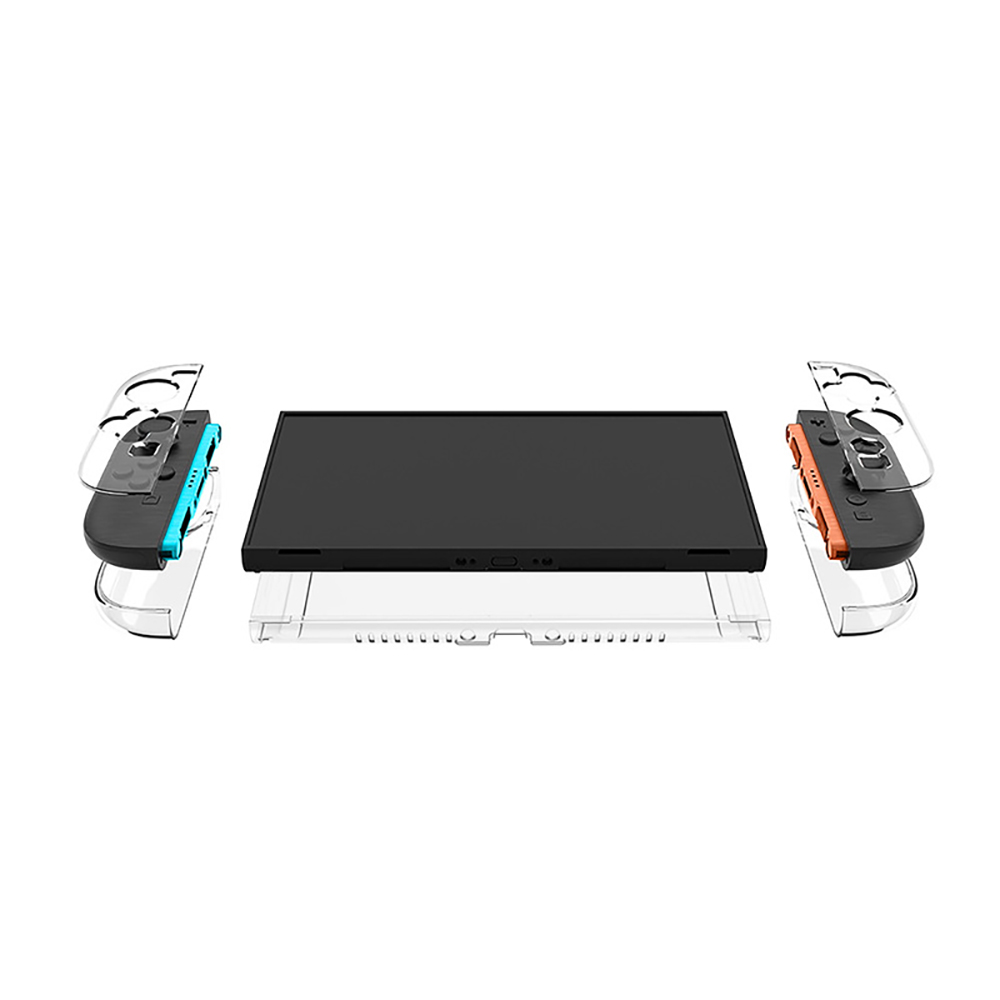 Laudtec Clear Dockable Case for Switch 2 2025 Protective PC Shell Case Slim Controller Cover for Nintendo YXJ28