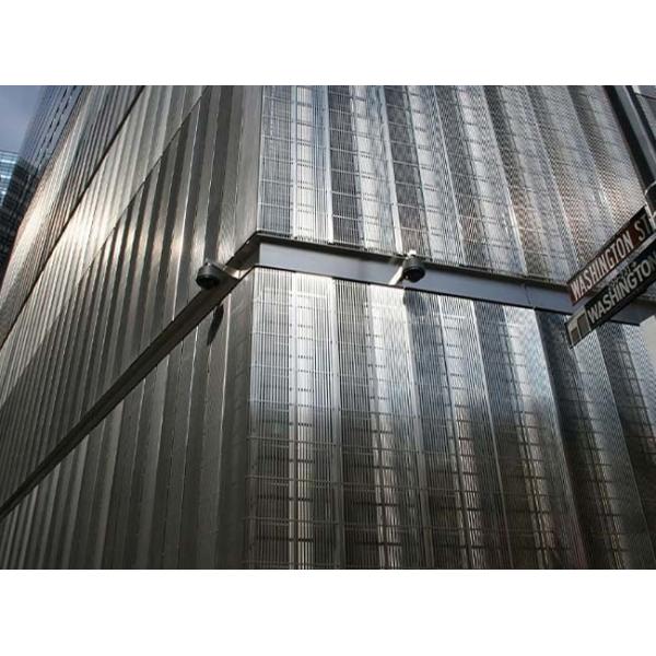 Architectural Decorative Wedge Wire Panels and Cylinders for Various Building Decoration Projects