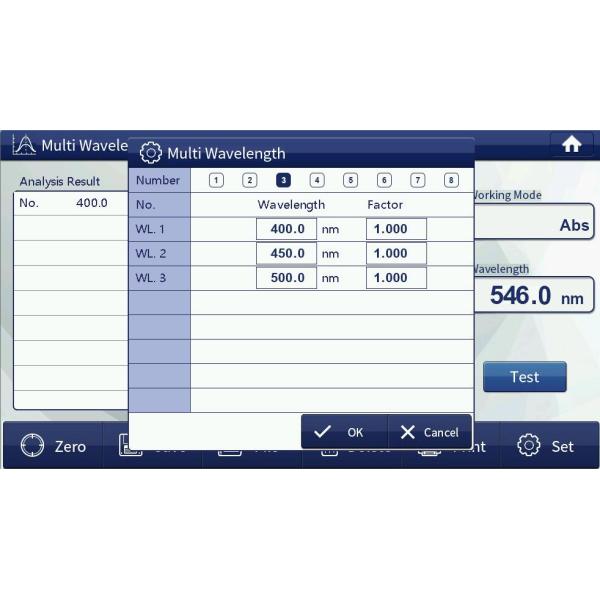 LCD Touch Screen Xenon Lamp 2nm Double Beam UV Visible Spectrophotometer with USB HOST Data Output
