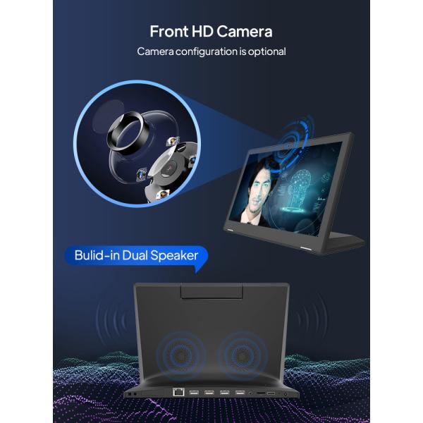 15.6-Inch SEO NFC Retail Tablet Rockchip L-Shaped Android 11 Restaurant Menu Tablet