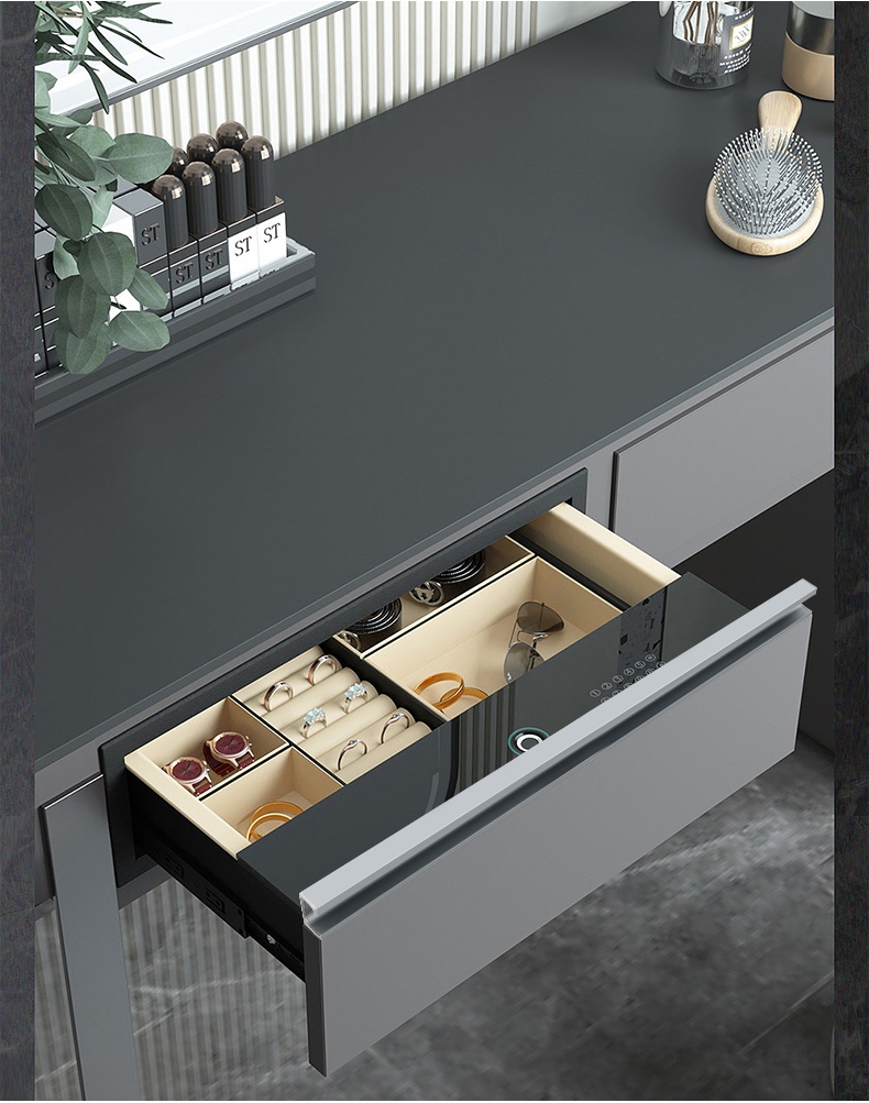 Rectangle Stainless Steel Modern Durable Furniture Handles Knobs Full-Height Hidden Dresser Cabinet Door Wardrobes Living Room