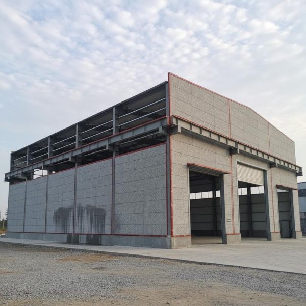 Corrosion Resistant Steel Structure Workshop with Light Frame Steel Construction Using Q355/Q235 Steel