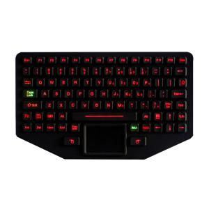Buy cheap Rubber Waterproof Rugged Silicone Keyboard With Touchpad IP65 Dynamic from wholesalers
