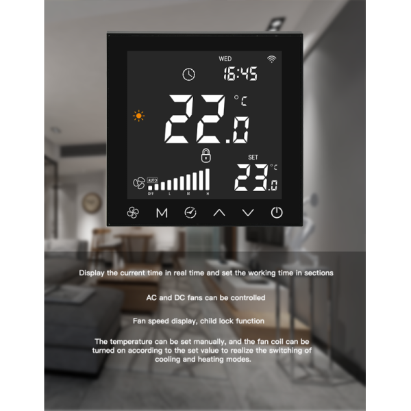 Digital FCU Smart Wifi Thermostat WIFI Remote Control Fan Coil Controller