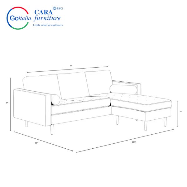#21181-L Customization Modular Couch Sectional Sofa Navy Blue Fabric Designs Living Room Sofas Blue