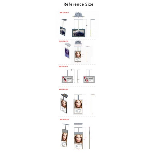 Dual-Sided 55 Inch 4K Transparent LCD Display Built-In CMS Remote Management Roof-Hanging Digital Signage for Commercial Use