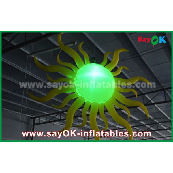 Fire - proof Inflatable Lighting Decoration , Nylon Cloth LED Lighting Ball