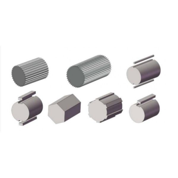 HPL77 Cold Rolling Extruder Hexagonal Shaft For Plastic Extruder Screw Design A40