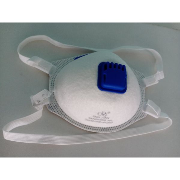 FFP3 cup Mask with valve CE certification(white)