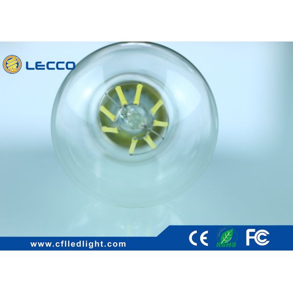 E27 A60 Filament LED Bulb 8 Wattage Glass Cover 2700K 100 LM / W