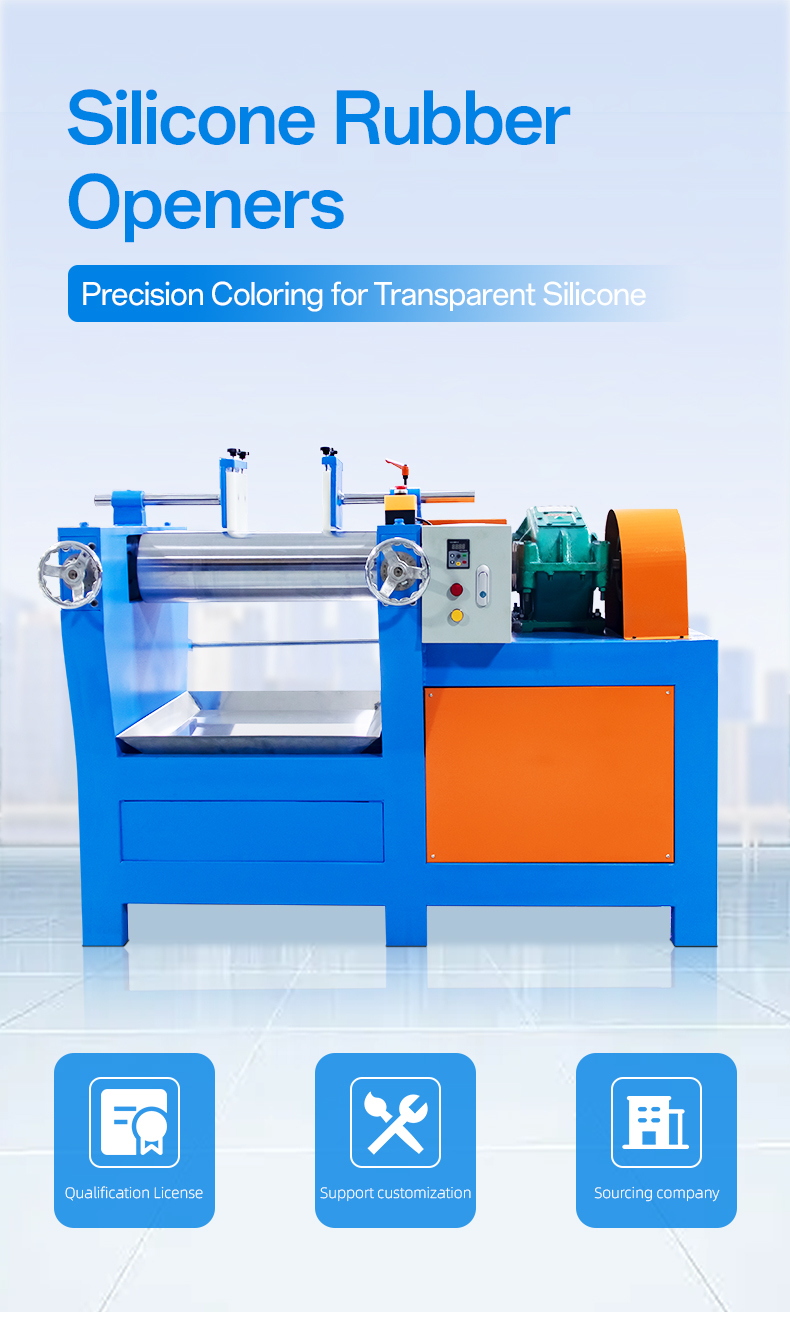 7 Inch Automatic Rubber Milling Machine Solid Silicone Rubber Mixing Machine