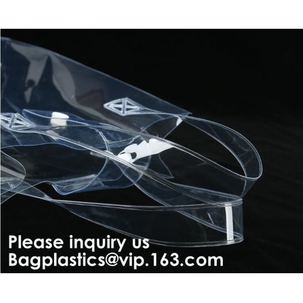 Clear Zipper Bag With Compression Packing Closure,Toiletry Bag With Pink Trim And Zipper Closing PVC zipper pouch bageas