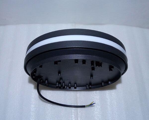 Round Shape LED Bulkhead Light Side Emitting Design With Microwave Sensor