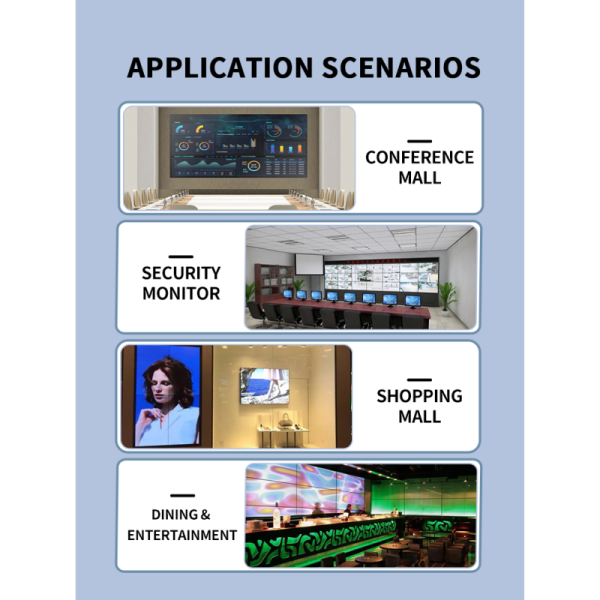 Universal 4K60 Video Wall Controller with 1x4 HDMI Distribution and Remote Control for Multi-Display Tiling