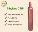 99.95% Organic Gases Ethylene C2H4 Ethene in Specialty Glass For Automotive