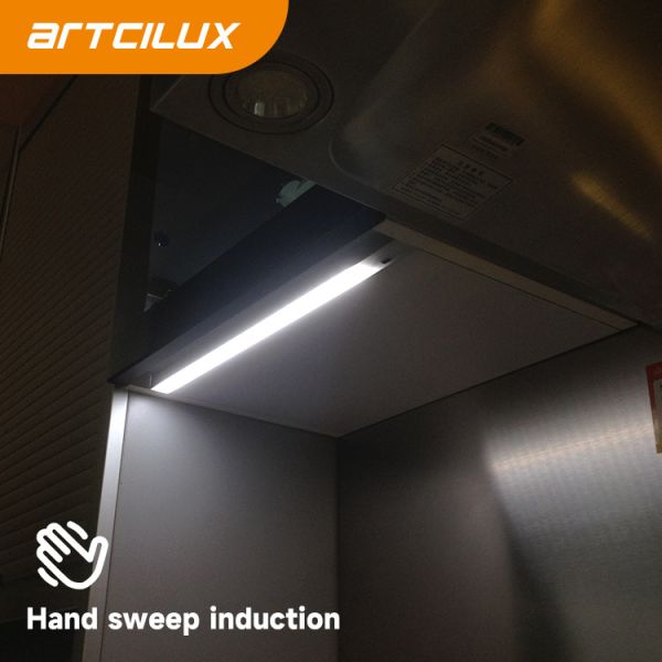 Under-Cabinet Light Panel with USB Rechargeable Lithium Battery Warm White and Cold White Daylight for Kitchen