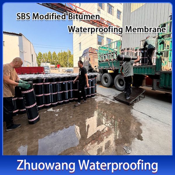 Elastic SBS Modified Asphalt Waterproof Bituminous Sheet Membrane Torch On For Building Roof & Underground Projects
