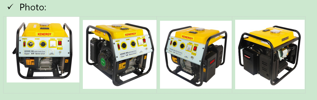 3200W Portable light Super AVR Generator with stable output for computer airconditioner fan