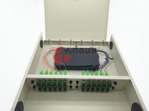 Buy cheap Wall Mounted 24 Cores Optical Distribution Box Completed SC Couplers Pigtails Cold Rolled Steel product