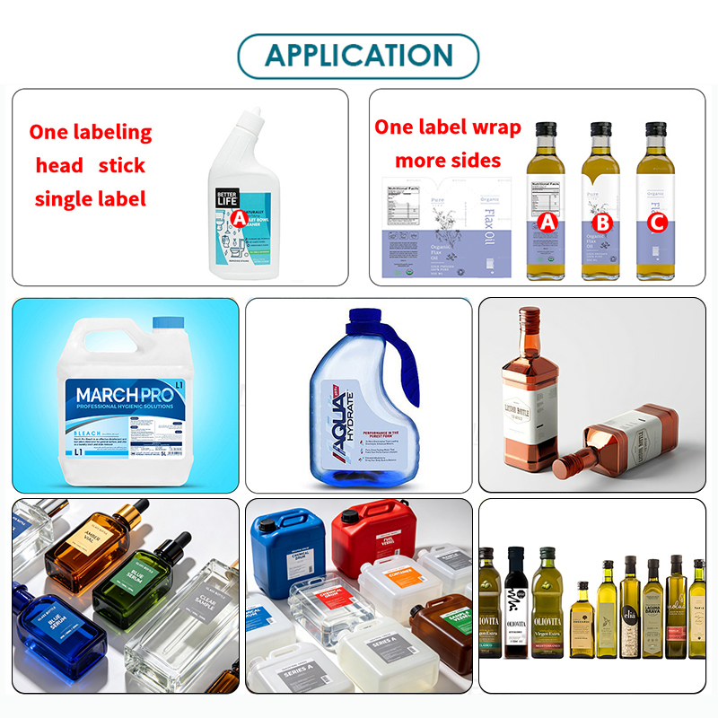 High Quality YM610 Automatic Bottle Labeling Machine Juice Honey Bottle Labeling Machine for Small Business