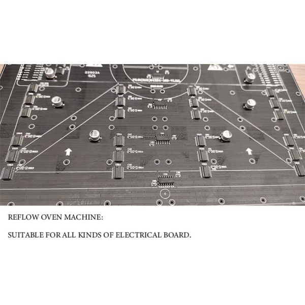 Middle Speed Six Zones SMT Reflow Oven Machine for electrical board