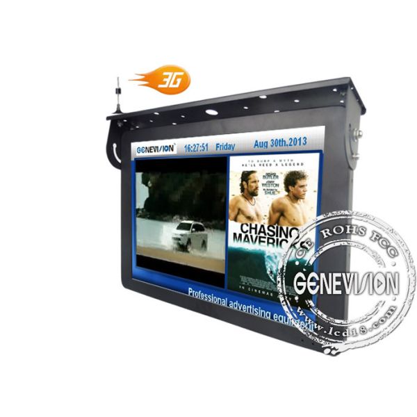 TFT 3G Bus Digital Signage Support 3G SIM Card Split Screen Display Inside Power Amplifier