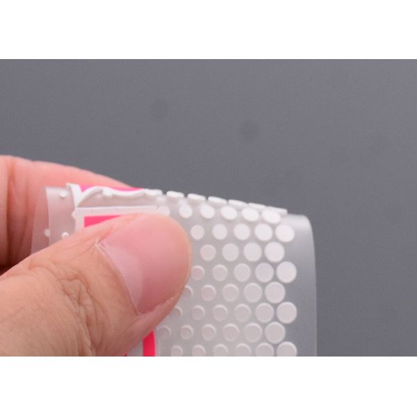 Clear TPU White Silicone Dots Screen Printed Patches Custom Logo For Garments