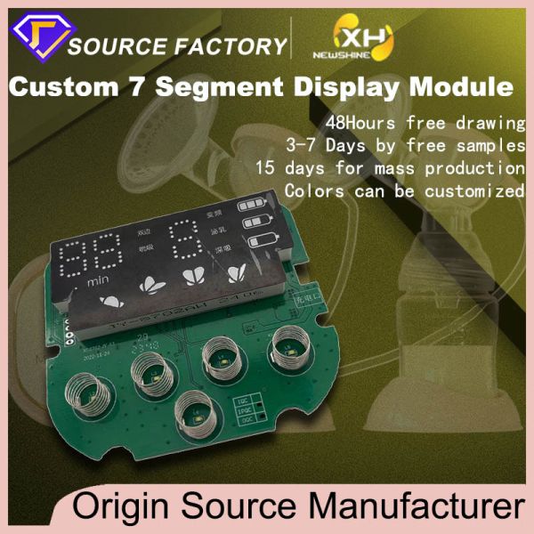 Original Factory Custom 7 Segment Led Display Module Arduino High bright Breast pump 7 Segment Custom Led Display Module Full color Customized Seven