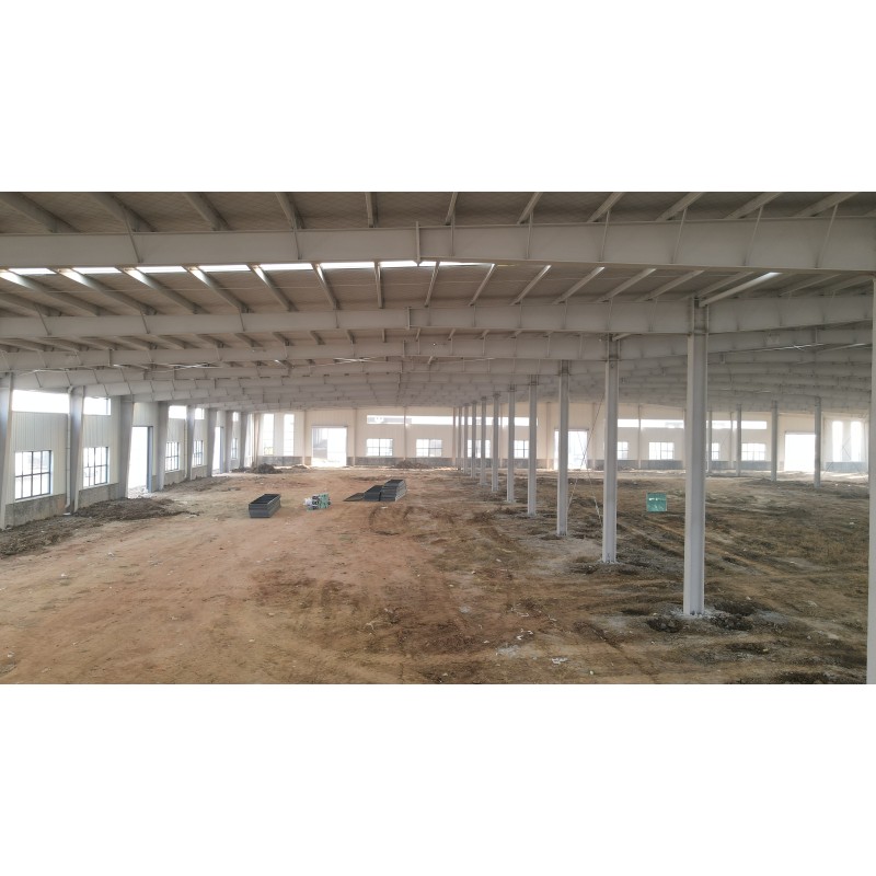 Large Span Light Steel Frame Industrial Workshop for Machinery Processing